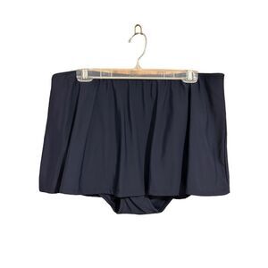 Lycra Women’s Size 22W Swim Skirt Navy Blue Bottoms Only NWT